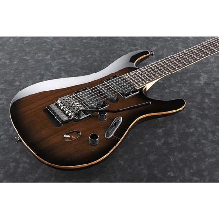 Ibanez S Prestige Series S5570 Electric Guitar, Transparent Black Sunburst
