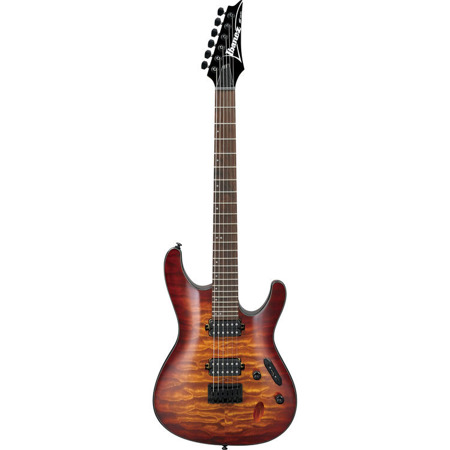 Ibanez S621QM Electric Guitar, Dragon Eye Burst
