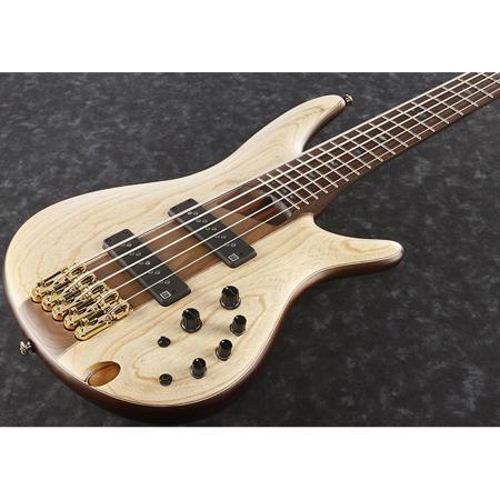 Ibanez SR Premium Series SR1305E 5-String Electric Bass Guitar, Natural Flat