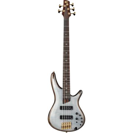Ibanez SR Premium SR1405E 5 String Electric Bass Guitar, Gracial White