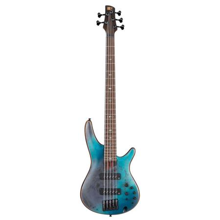 Ibanez SR Premium SR1605 5-String Electric Bass Guitar, Tropical Seafloor Flat