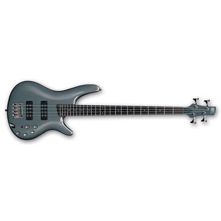 Ibanez SR Standard Series SR300E 4-String Electric Bass Guitar, Mettalic Gray