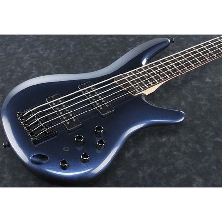 Ibanez SR Standard Series SR305EB 5-String Electric Bass Guitar, Navy Metallic
