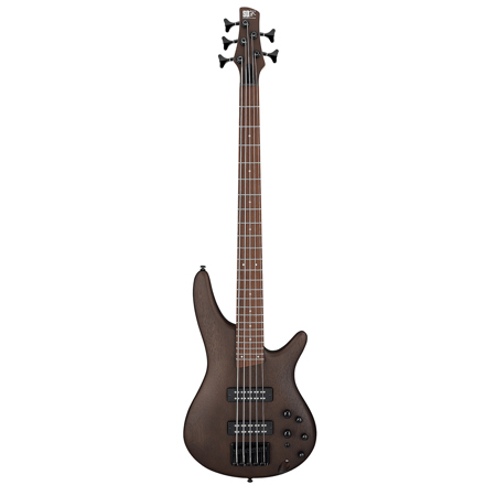 Ibanez SR Standard Series SR305EB 5-String Electric Bass Guitar, Walnut Flat