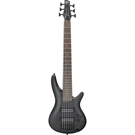 Ibanez SR Standard Series SR306EB Electric Bass Guitar, Rosewood Fretboard, Weathered Black