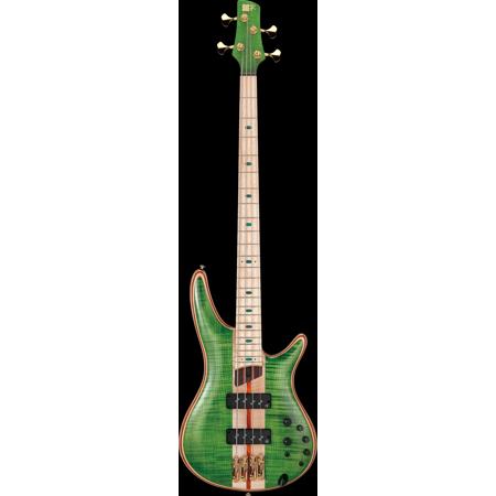 ベース Ibanez SR4FMDX-EGL Ibanez Premium SR4FMDX 4-string Bass Guitar - Emerald Green