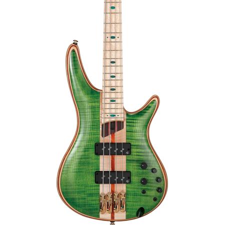 Ibanez SR Premium Series SR4FMDX Electric Bass Guitar, Emerald