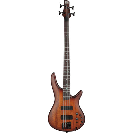 Ibanez SR Standard Series SR500A Electric Bass Guitar, Mahogany Brown Burst Low Gloss