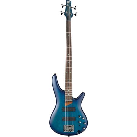 Ibanez SR Series SR500 4 String Electric Bass Guitar, Sapphire Blue Flat