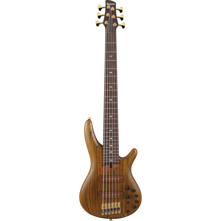 Ibanez SR Prestige Series SR5506 Electric Bass Guitar, Mocha Flat