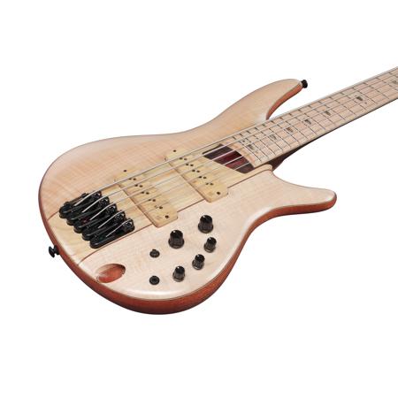 Ibanez SR Premium SR5FMDX2 5-String Electric Bass Guitar, Natural