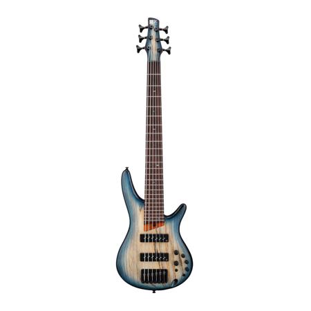 Ibanez SR606E SR Standard Electric Bass Guitar, Rosewood Fretboard, Cosmic Blue Starburst Flat