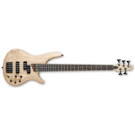 Ibanez SR Standard Series SR655 5-String Electric Bass Guitar, Natural Flat
