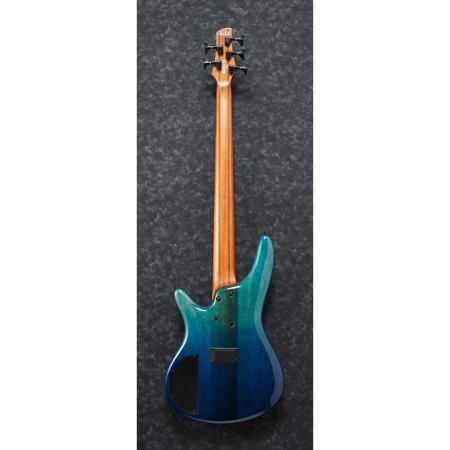 Ibanez SR Standard Bass Guitar, Flame Maple/Walnut Top, Blue Reef Gradation