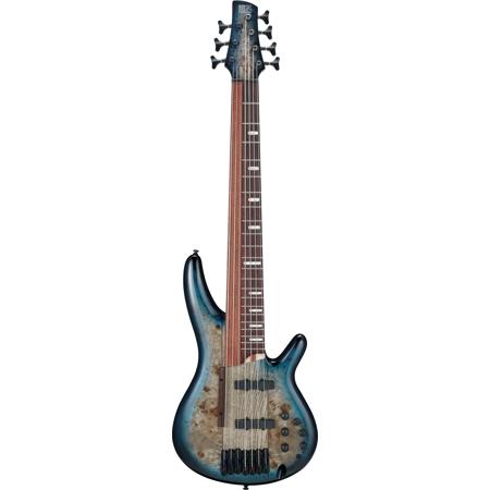 Ibanez SR Workshop Series SRAS7 7-String Electric Bass Guitar, Cosmic Blue Starburst
