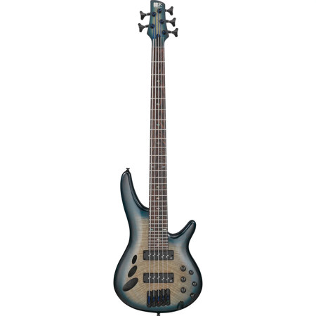 Ibanez SR Workshop Series SRD905 5-String Electric Bass Guitar, Cosmic Blue Starburst Low Gloss