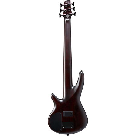 Ibanez SR Workshop SRF706 Electric Bass Guitar, Brown Burst Flat