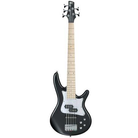 Ibanez SR Mezzo SRMD205 5-String Electric Bass Guitar, Black Flat