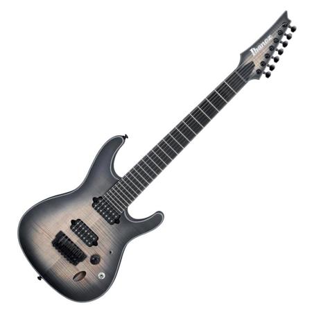 Ibanez SIX7FDFM Iron Label 7-String Electric Guitar, Dark Space Burst