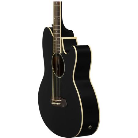 Ibanez Talman TCY10E Acoustic Electric Guitar, Black High