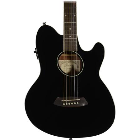 Ibanez Talman TCY10E Acoustic Electric Guitar, Black High Gloss