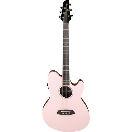 Ibanez TCY10E Talman Acoustic Guitar, Purpleheart Fretboard, Pastel Pink