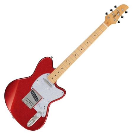 Ibanez Talman TM302PM 6-String Electric Guitar, Red Sparkle