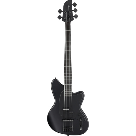Ibanez Talman Bass Series TMB425B 5-String Electric Bass Guitar, Black Flat