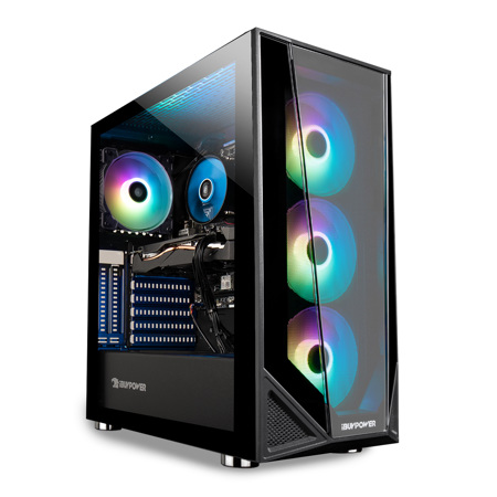 iBUYPOWER Trace4MR 165i Gaming Desktop Computer, Intel Core i7-10700F 2.9GHz, 16GB RAM, 480GB SSD + 1TB HDD, AMD Radeon RX580 8GB, Windows 10 Home