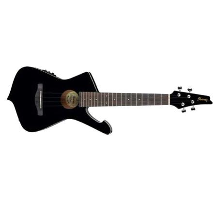 Ibanez UEW Series UICT10 Ukulele AE Guitar with Gig Bag Black Gloss UICT10BK
