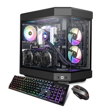 iBUYPOWER Y60BA7N4701 Gaming Desktop, R7 7800X3D, 32GB, 2TB SSD, RTX 4070, W 11H