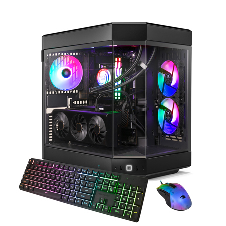 iBUYPOWER Y60 Liquid Cooled Gaming Desktop,i9-14900KF,32GB,2TB SSD,RTX 4070,W11H