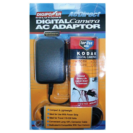 Adorama A/C Power Adapter for Kodak DC/DX & Epson PC3000Z, 3100Z, 850Z Digital Cameras.