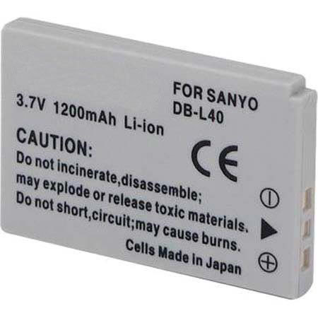 Adorama ADDBL40 Replacement Battery for Sanyo Camera