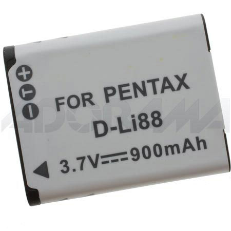 Flashpoint DLi-88 Camera 3.7v, 900mAh Replacement Battery for Pentax Camera