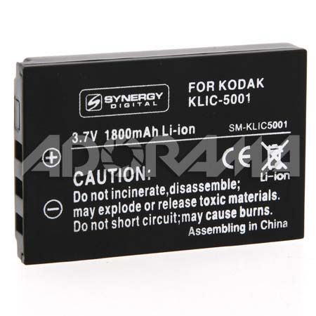 Adorama KLIC-5001 3.6V 1850mAh Lithium-Ion Battery for Kodak LS420/LS443/LS633