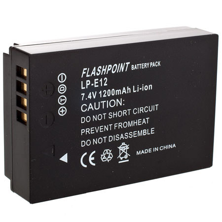 Flashpoint Replacement LP-E12 Lithium-Ion Battery for Canon