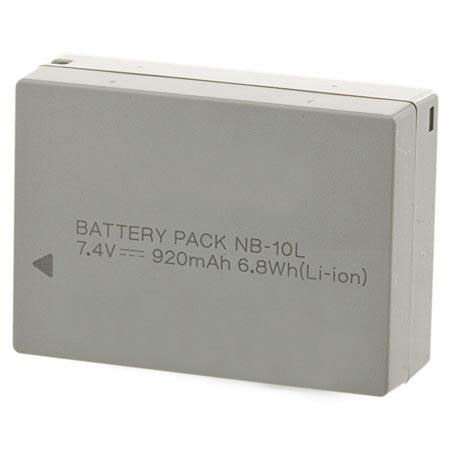 Adorama NB-10L Lith-Ion Rechargeable Battery for Canon SX40 HS Digital CAmera