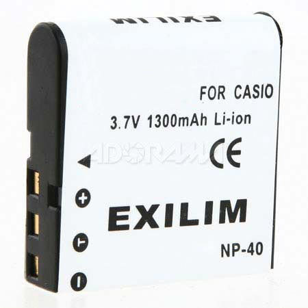 Adorama NP-40 37V 1300mAh Replacement Li-Ion Battery for Casio Digital Cameras