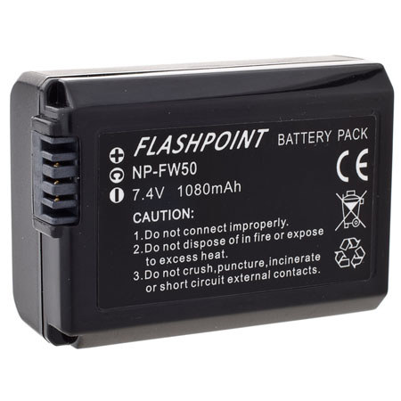 Flashpoint Lithium-Ion 7.2v / 1000mAh Replacement NP-FW50 Battery