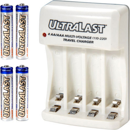 UltraLast Travel MV 110/220V AA/AAA Battery Charger