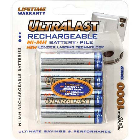 UltraLast AA Nickel-Mtl Hydrd 2000mAh Rchrgbl Batts,8Pk
