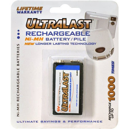UltraLast 9V Ni-Mh 160mAh Battery f/Digital Electronics
