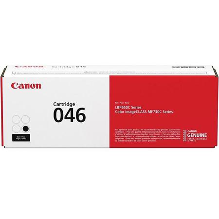 Canon Black 046 Standard Capacity Laser Toner Cartridge, 2200 Page Yield