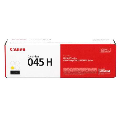 Canon 045H Toner Cartridge High Yield - Yellow, Yields 2200 Sheets