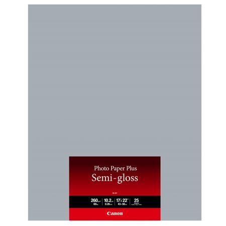 Canon SG-201 Semi-Gloss Photo Paper (17x22"), 25 Sheets