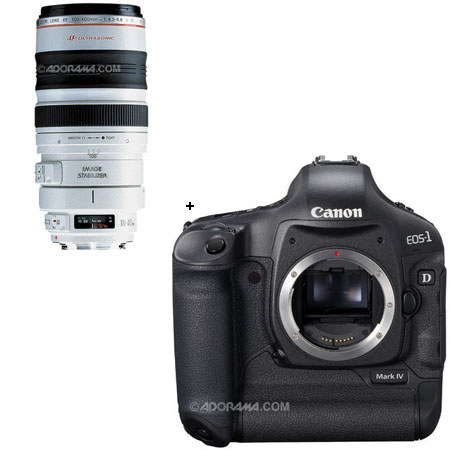 Canon EOS-1D MARK-IV Digital SLR Camera with EF 100-400mm f/4.5-5.6L IS USM