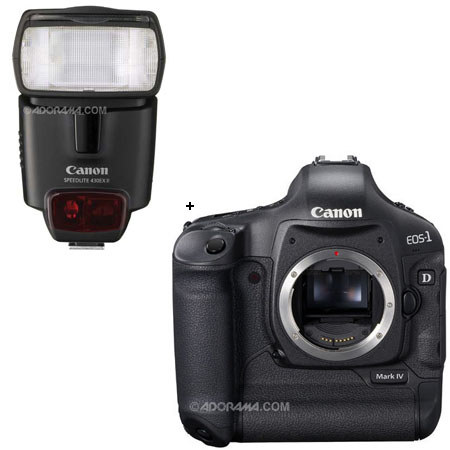 Canon EOS-1D MARK-IV Digital SLR Camera with Speedlite 430EX II