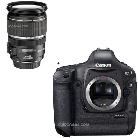 Canon EOS-1D MARK-IV Digital SLR Camera with EF-S 17-55mm f/2.8 IS USM Ultra Wide Angle Zoom Lens
