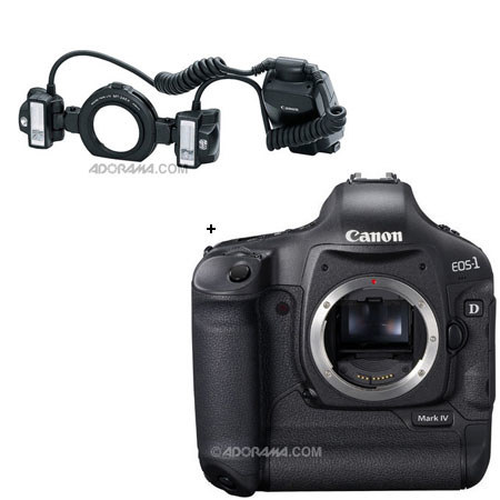 Canon EOS-1D MARK-IV Digital SLR Camera with MT-24EX, Macro Twin Lite Flash